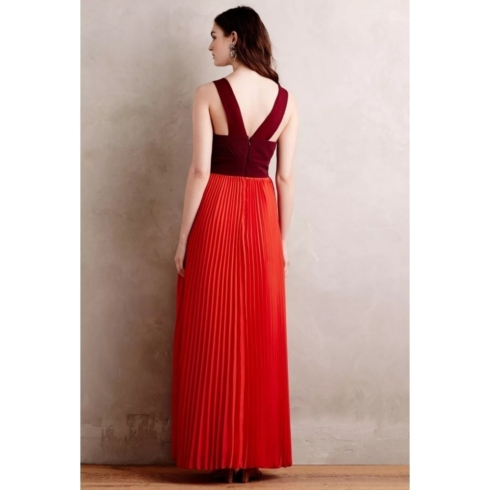 Anthropologie Moulinette Soeurs Roja Pleated Skirt Maxi Dress Size 0 - Picture 9 of 10